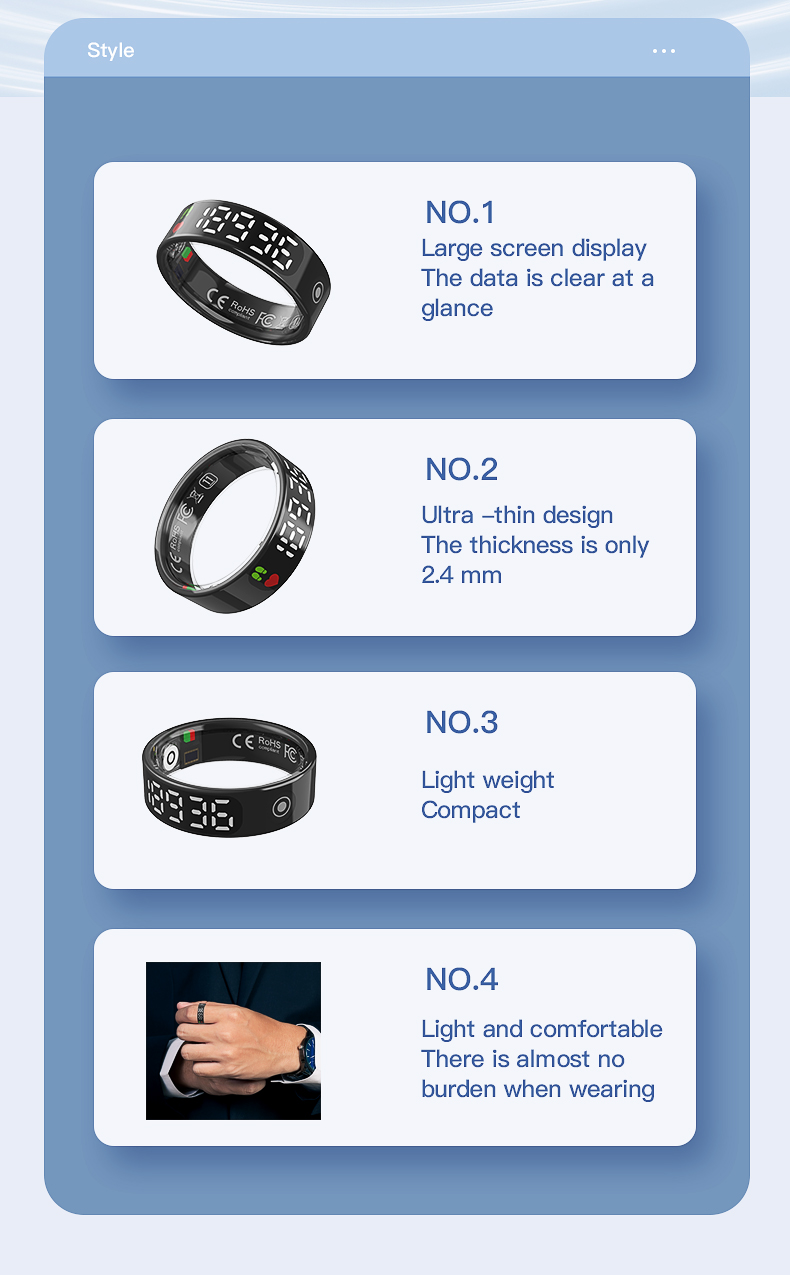 Multifunctional Lumi Sports Smart Ring Sold By Jimbo Money Savvy Surge Jimbomponey.com